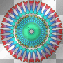 Circle mandala blauefee1976 Deco Anime Background red blue yellow green bunt color rainbow 