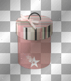 Pink and Black Girly Hat Box