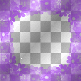 Transparent Flower Overlay Frame~Purple©mousey2012