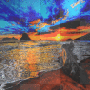 Coastal Sunset-1B, 400X400, Animated
