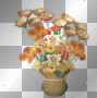 Autumn Fall Vintage deco Vase flowers orange~NatashaOoak