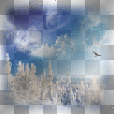 soave background winter blue snow transparent 