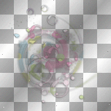 soave background circle fantasy pink green blue