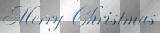 merry christmas text silver animated