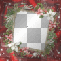 seni33 frame christmas red star