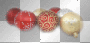 soave deco christmas ball red gold