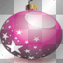 BOLA DE NAVIDAD FUCSIA--SOFIA