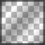 transparent square shadow frame black