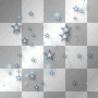 Stars overlay blue winter