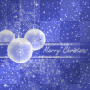 Animated Blue Merry Christmas Background