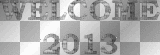 soave text glitter silver welcome 2013