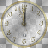 soave background clock white gold year