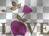 soave text love pink brown rose valentine