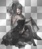 soave woman gothic black white