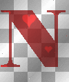 Aniamted Valenties's Aloha Letter N