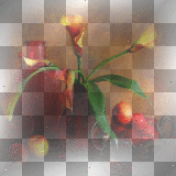 soave background vintage red flowers