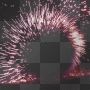 Animated background fireworks new year pink