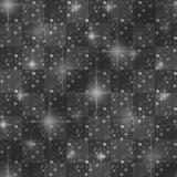 Silver Glitter Stars Sparkle Background_