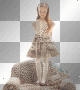 artemia transparent child-girl-on-armchair leopard-pattern