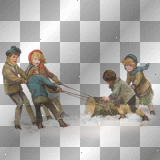 vintage winter children,dubravka