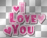 i love you ' animated glitter sparkles