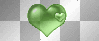green animated hearts