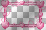 pink heart frame wedding louise♥♥ 