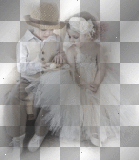 vintage children couple - by michelle1234oi™