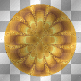 Animated Gold Orange Circle Deco Mandala Background Anime_