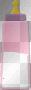 Purple and Pink Baby Bottle