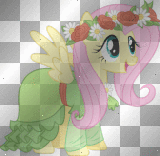 Fluttershy In Coronation Dress Stamp!