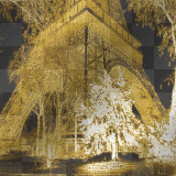 Eiffel Tower bg ' gold animated