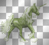 unicorn green fantasy horses 