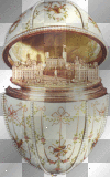 EASTER VINTAGE RUSSIAN EGG GOLD  CASTLE