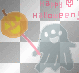 ghost with pumpkin stick