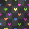 Animated Neon Hearts Fill