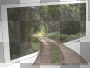artemia transparent bg-background surreal street-road-forest-landscape