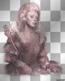 artemia transparent woman-buste-victorian-queen pink
