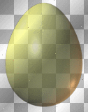 Yellow Colored Easter Egg