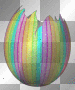 Rainbow Colored Easter Egg