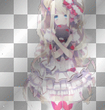 anime girl ~ lolita ~ nounours ~ pink rose