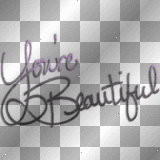soave text you're beautiful pink black