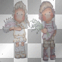 tilda and friend happy birthday cake and flowers