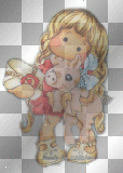tilda with pig and gift 