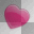 Mini Coração Rosa