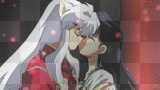 Inuyasha and Kagome kiss