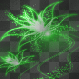 Glow Light Flowers BG~Green©mousey2013