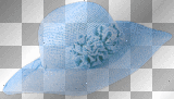 soave hat vintage summer blue