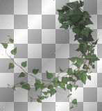 FANTASY GOTHIC SPRING SUMMER GREEN LEAVES BRANCHES