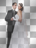 couple married love transparent vintage